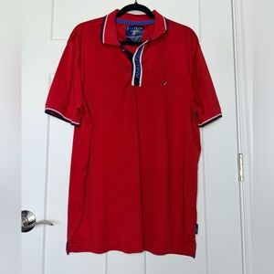 Nautica Contrast Trim Logo Polo